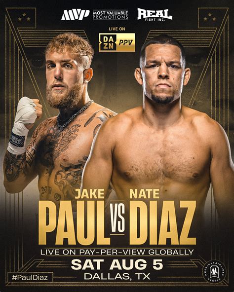 Jake Paul vs. Nate Diaz, am Samstag im ‚American Airlines